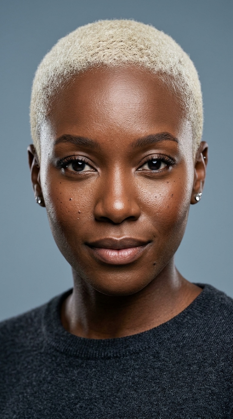 The Platinum Blonde Buzz Cut