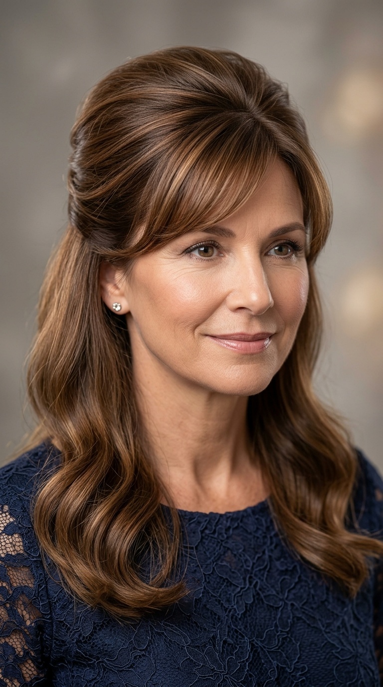 The Polished Bouffant Half-Up