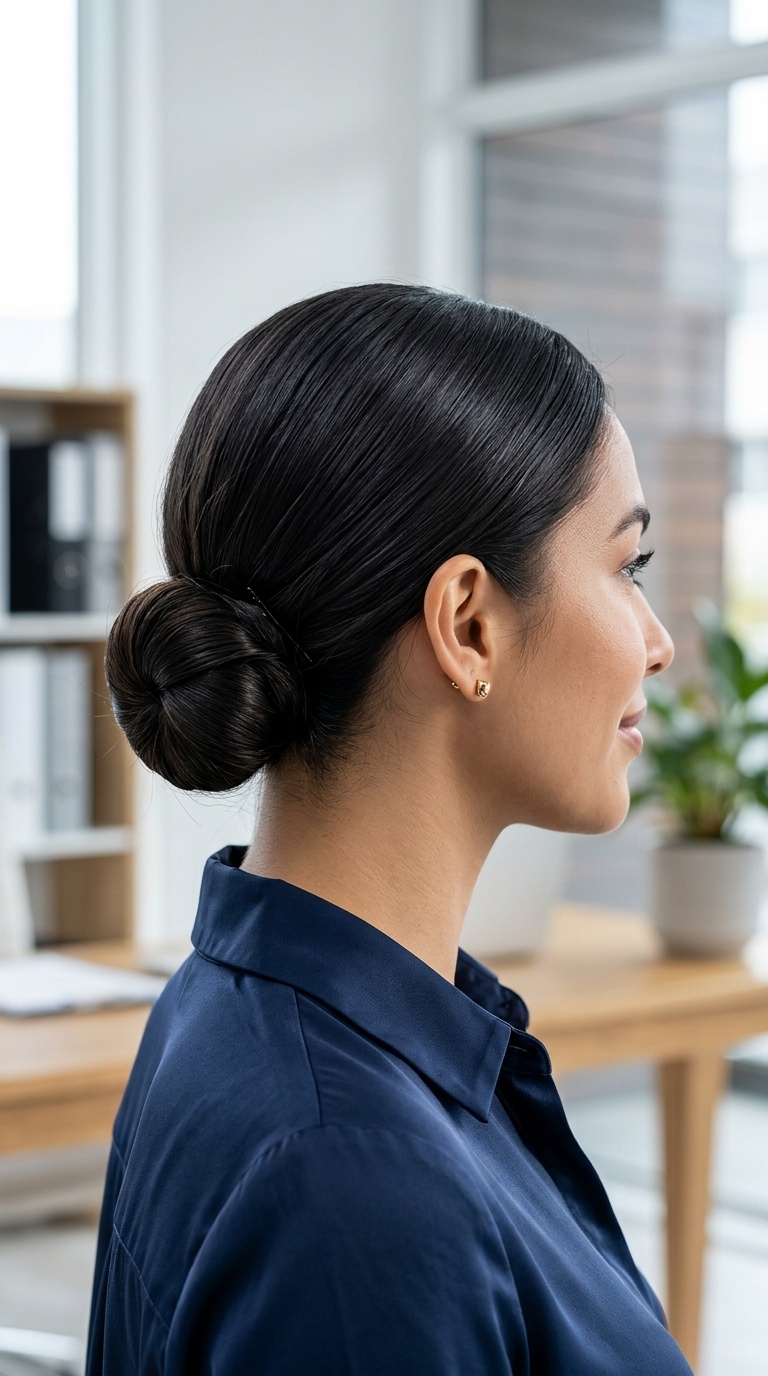 The Polished Low Bun