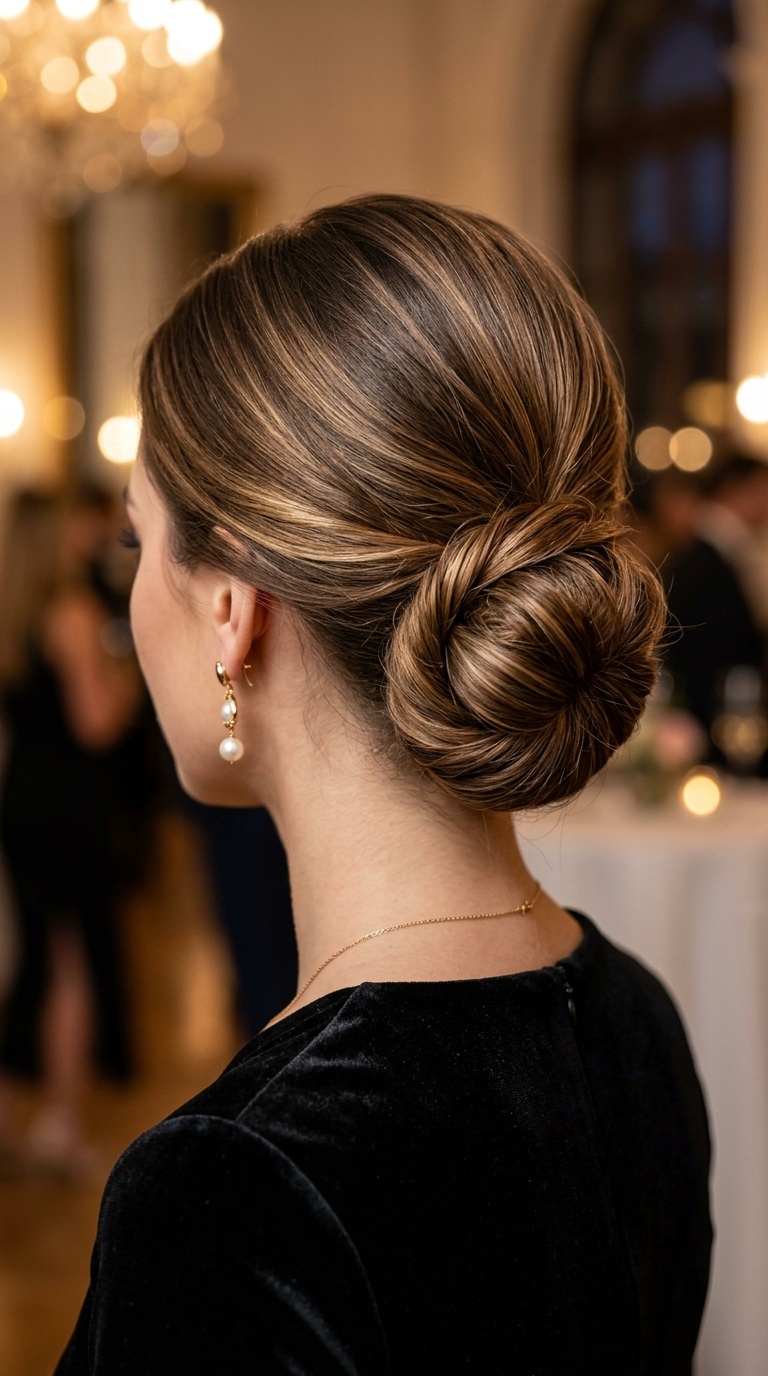 The Polished Low Chignon