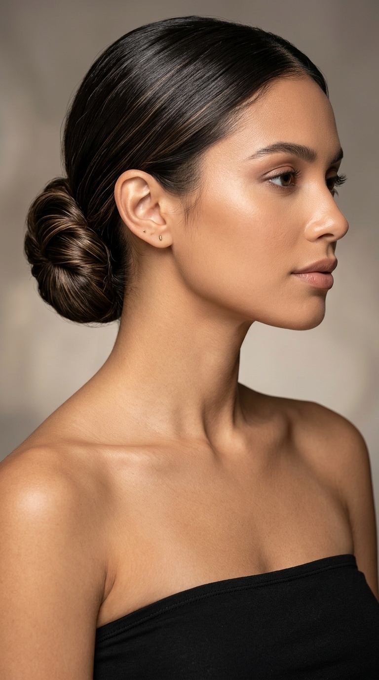 The Polished Low Chignon