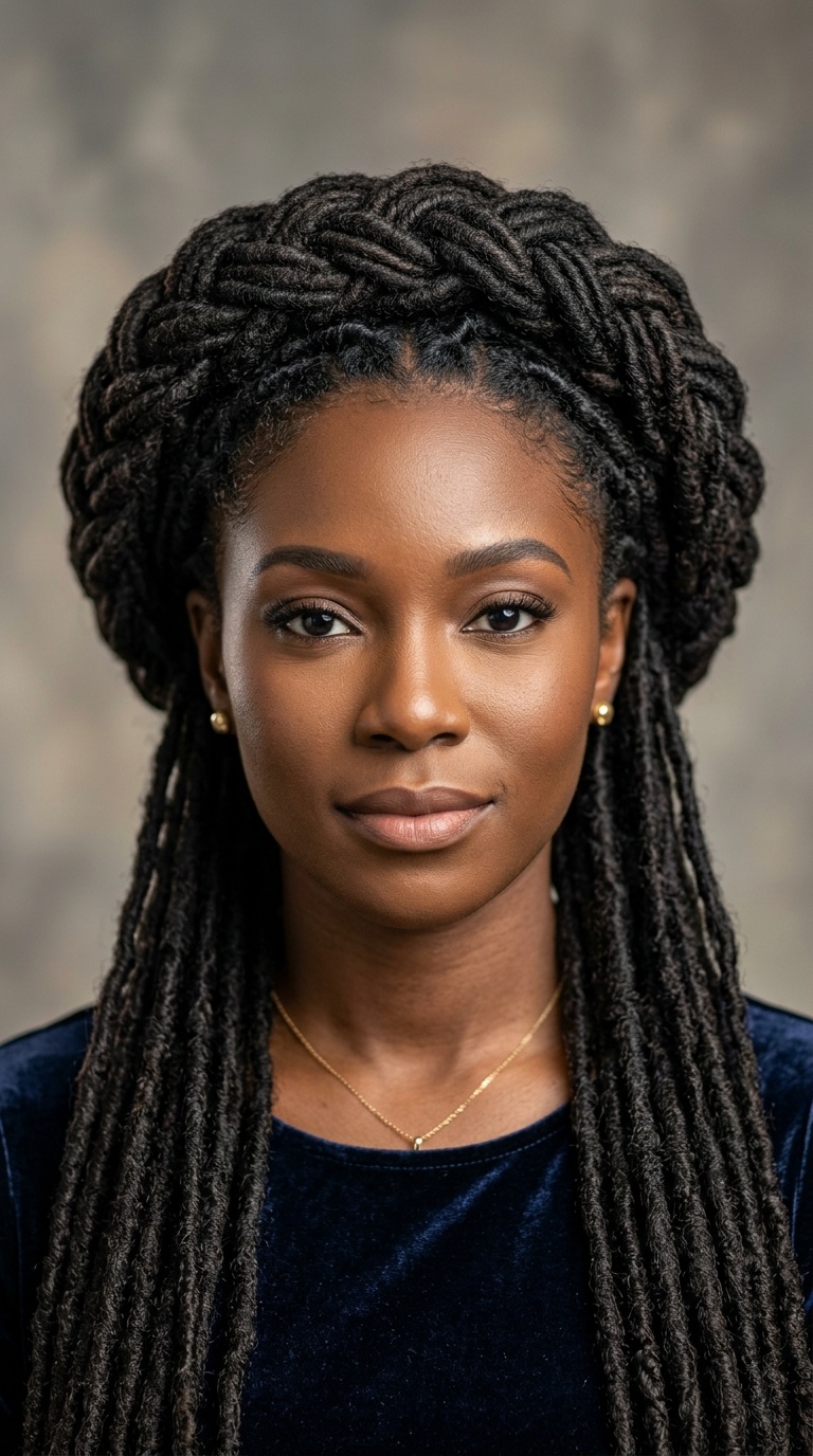 The Regal Braided Halo Crown