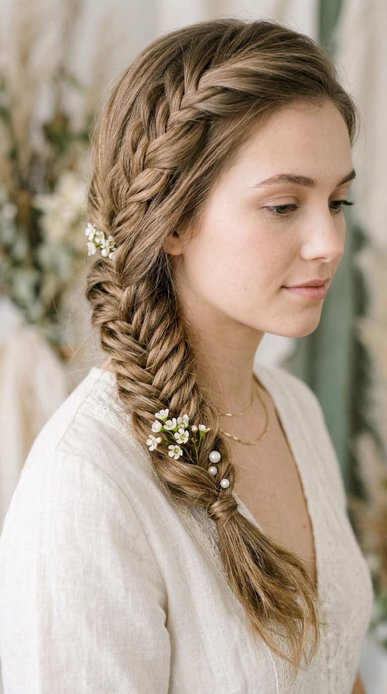 The Relaxed Side Fishtail Braid