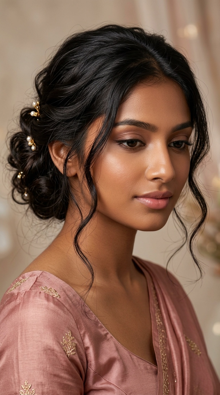 The Romantic Messy Low Bun