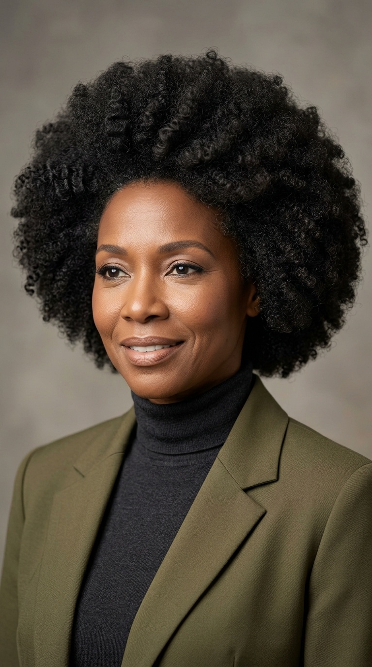 The Round Afro Silhouette