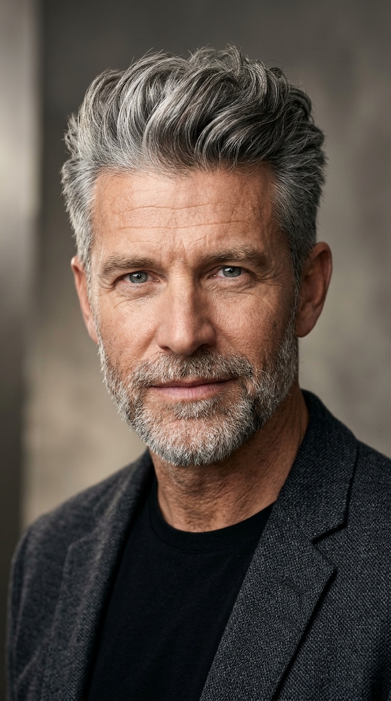 The Salt-and-Pepper Quiff