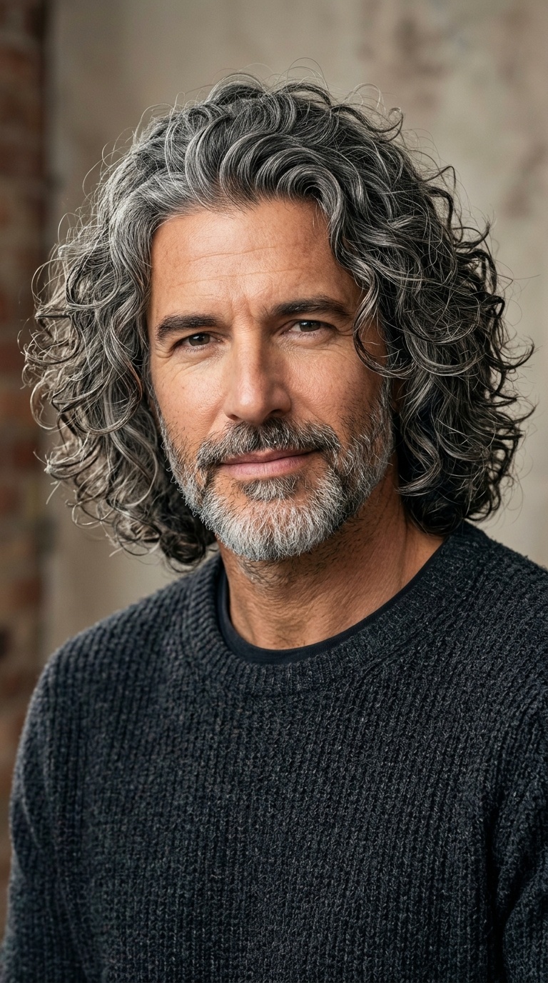 The Salt-and-Pepper Voluminous Mane