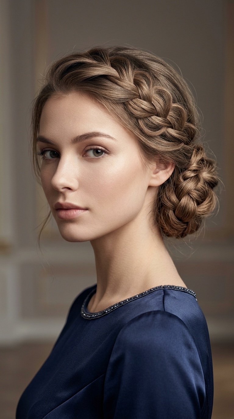 The Scalloped Lace Braid Bun