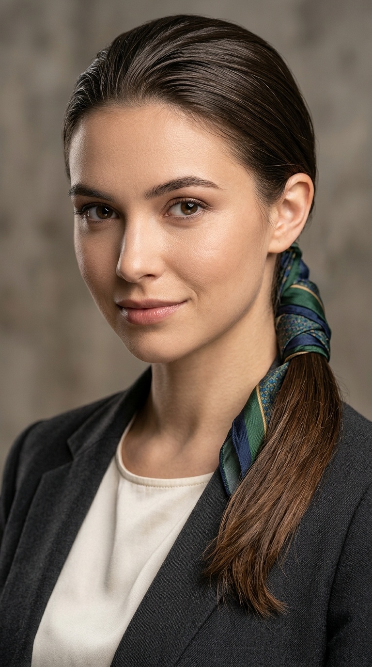 The Scarf-Wrapped Low Pony