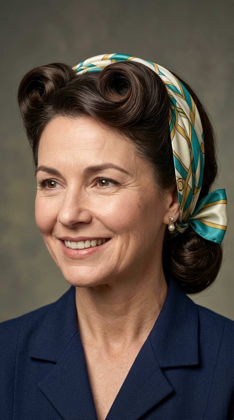 The Scarf-Wrapped Victory Roll