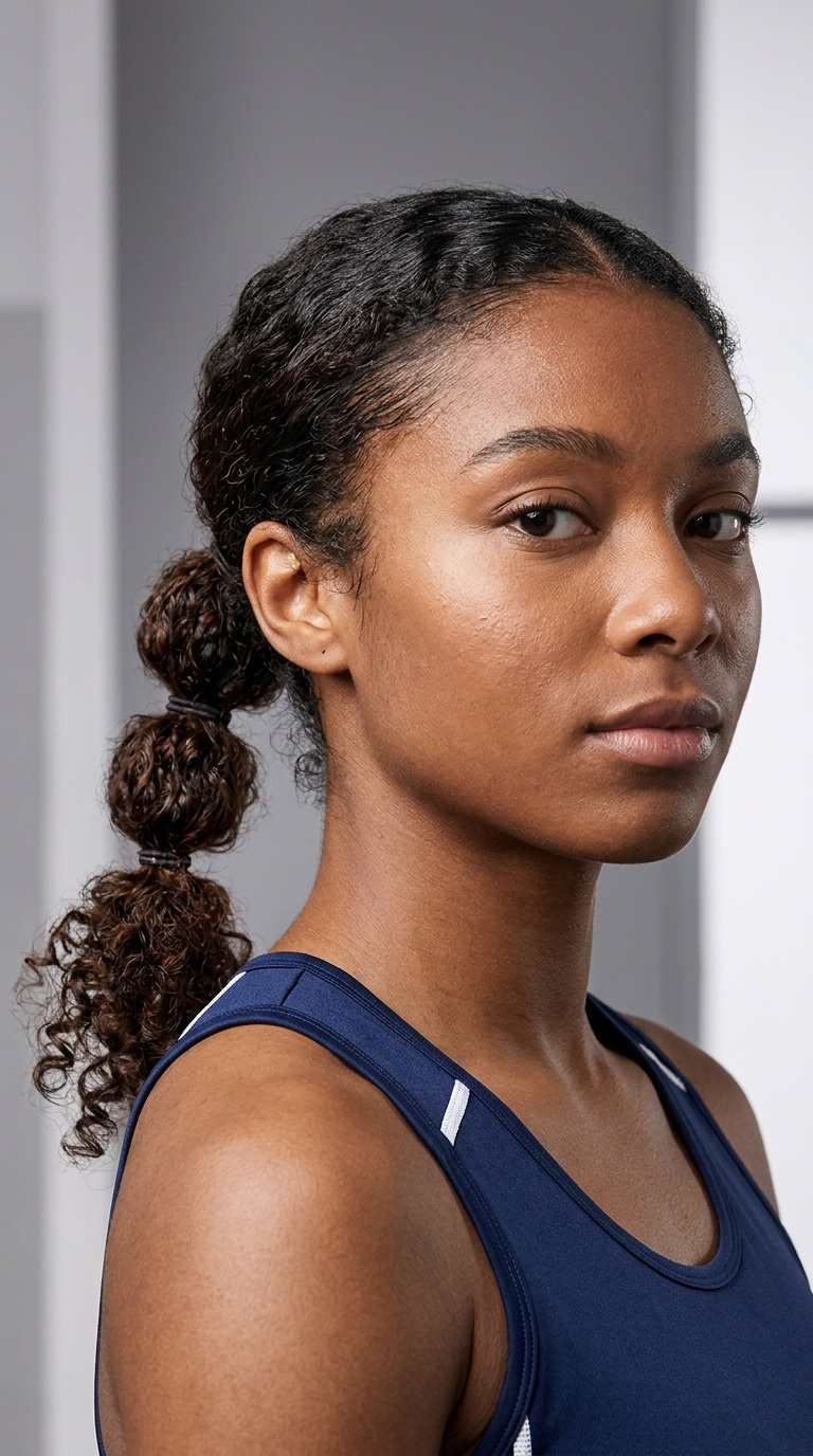 The Segmented Low Ponytail