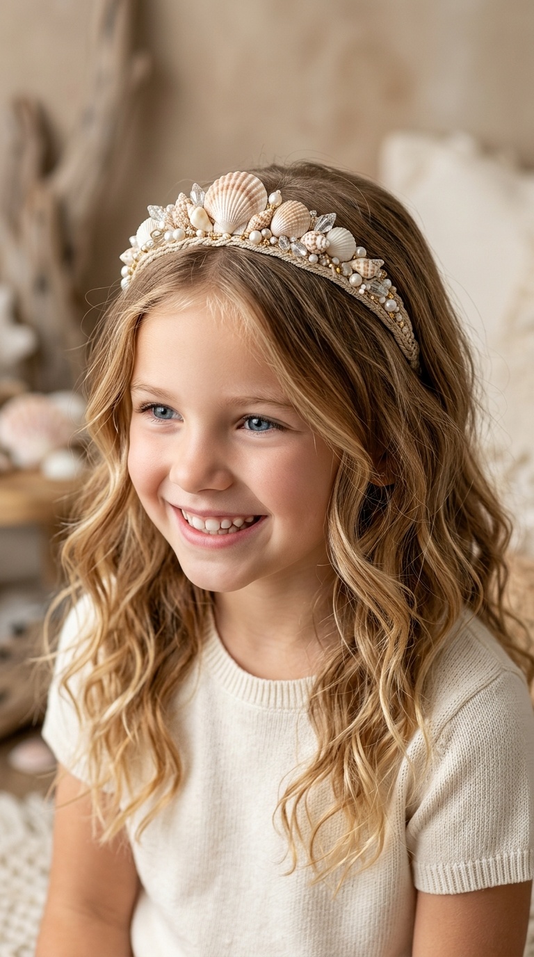 The Shimmering Scallop Headband