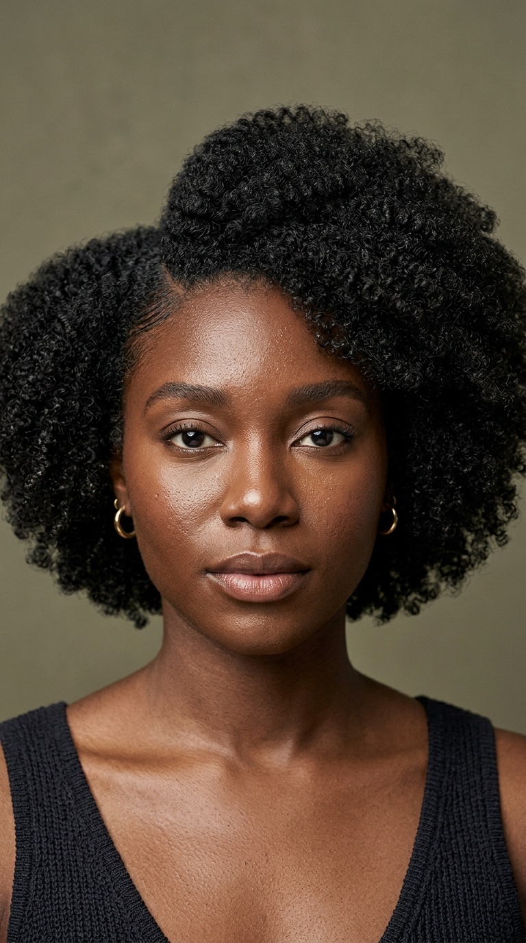 The Side-Parted Afro