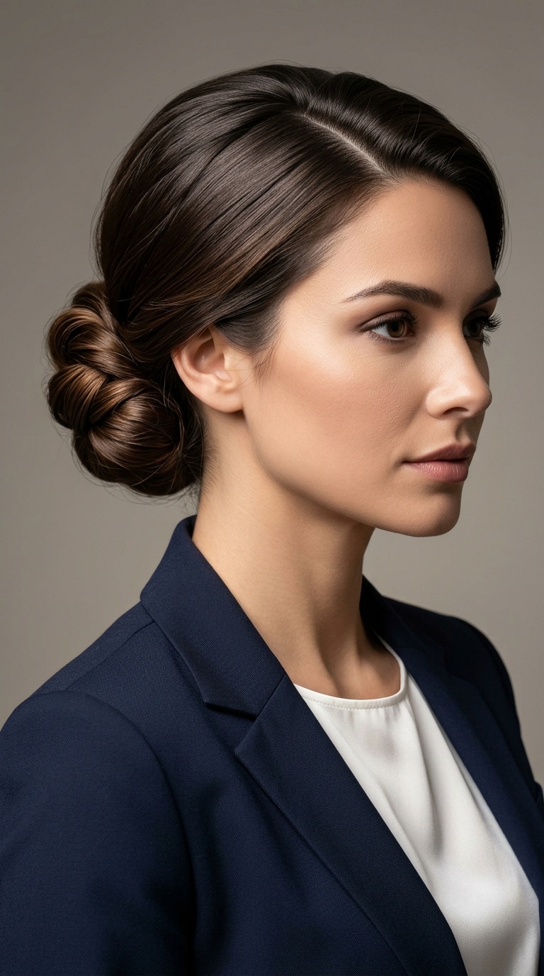 The Side-Parted Bun