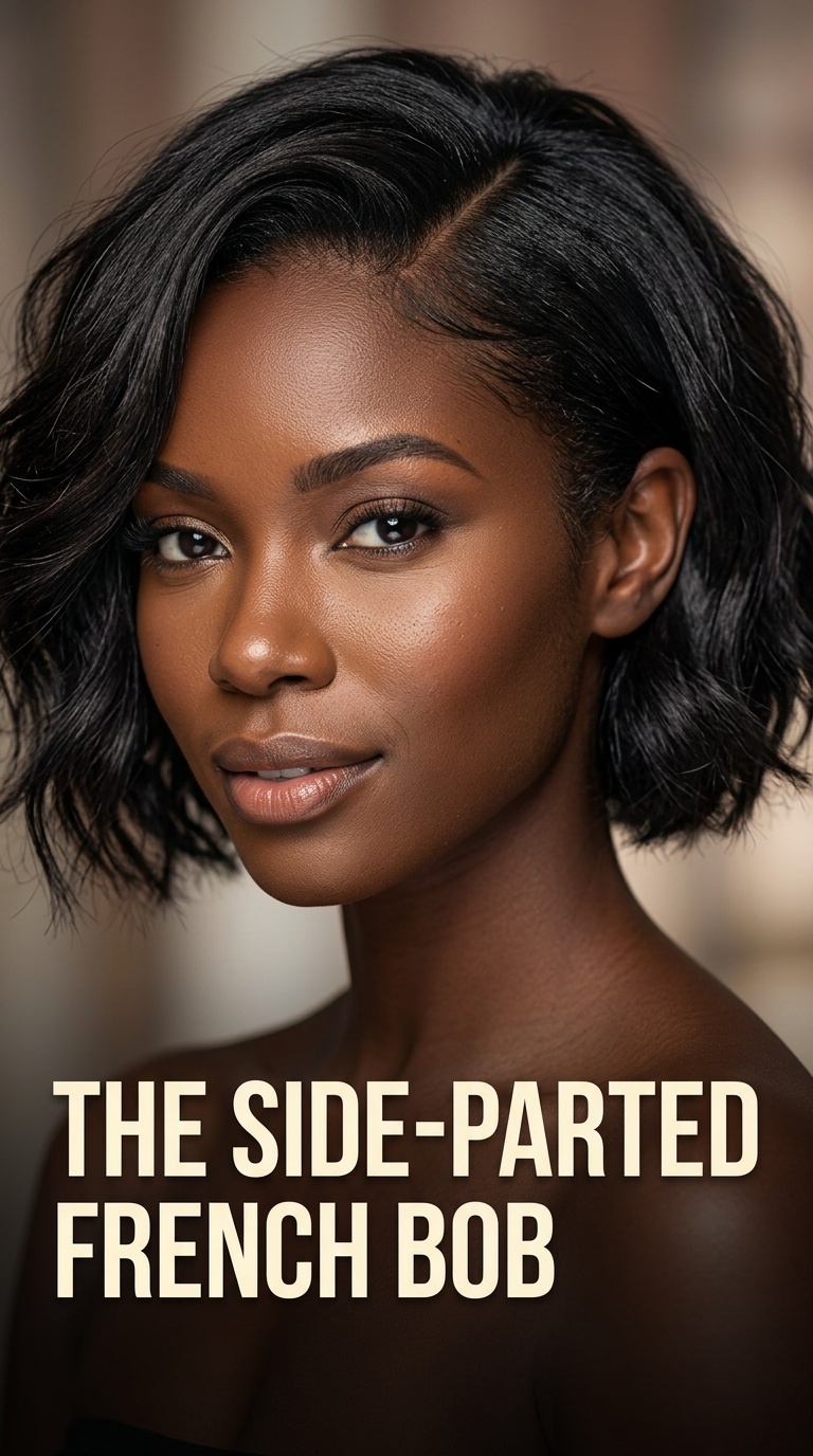 The Side-Parted French Bob