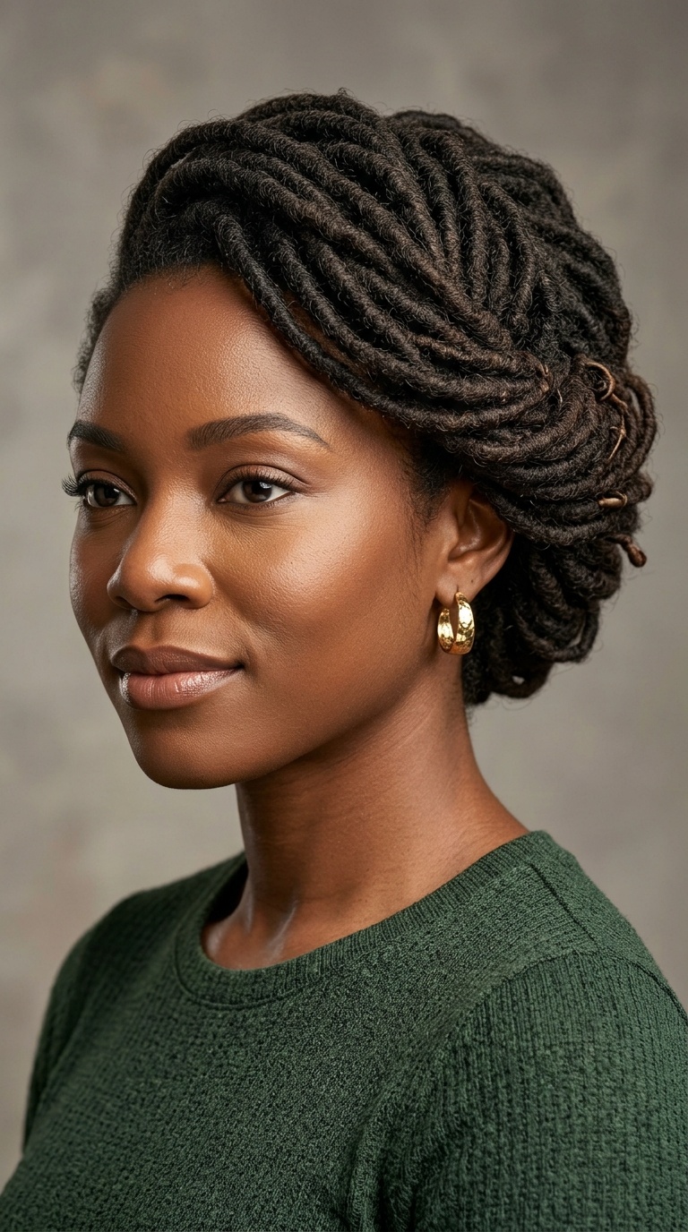 The Side-Swept French Twist