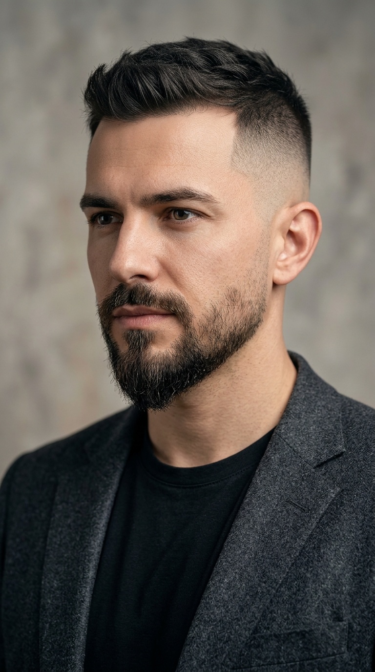 The Skin Fade with a Pointed Goatee