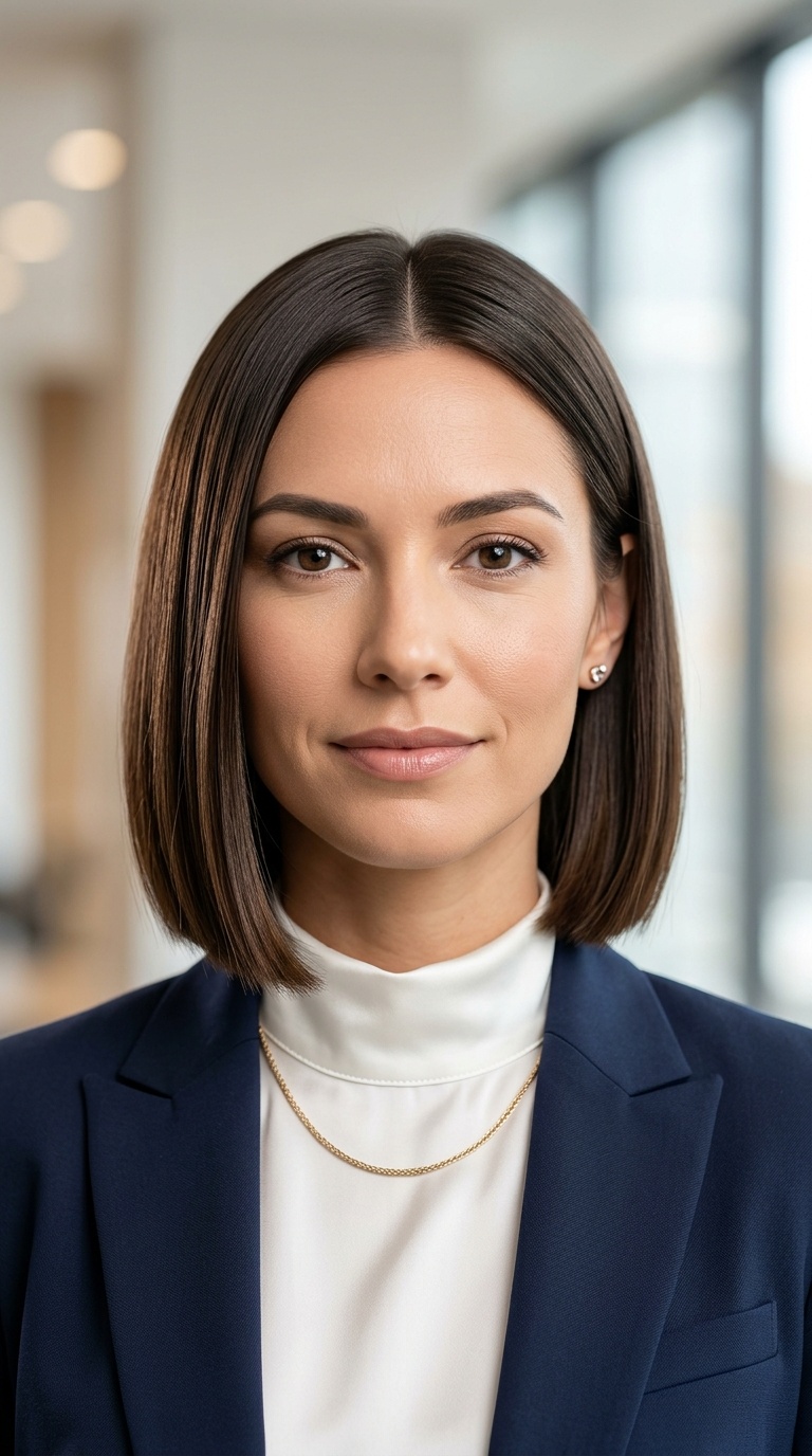 The Sleek Blunt Bob