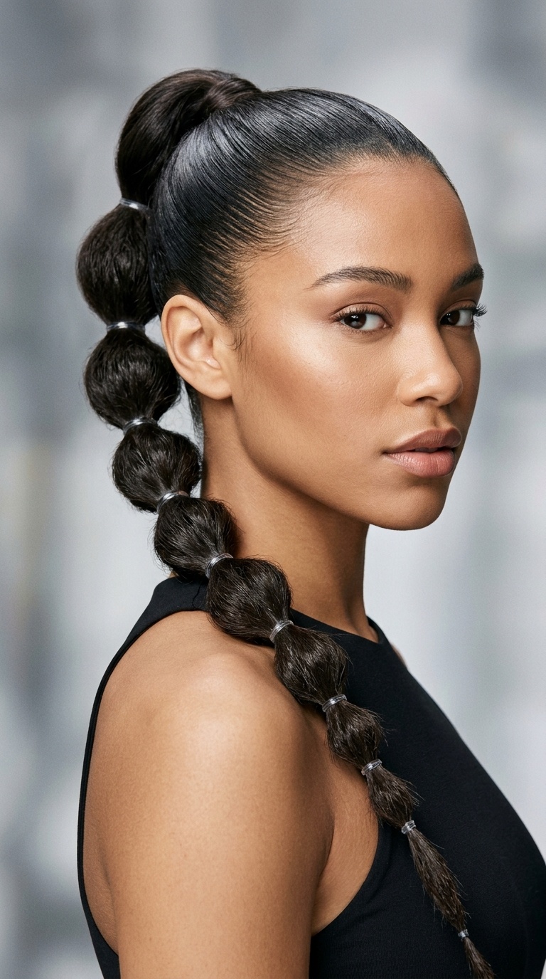 The Sleek Bubble Braid
