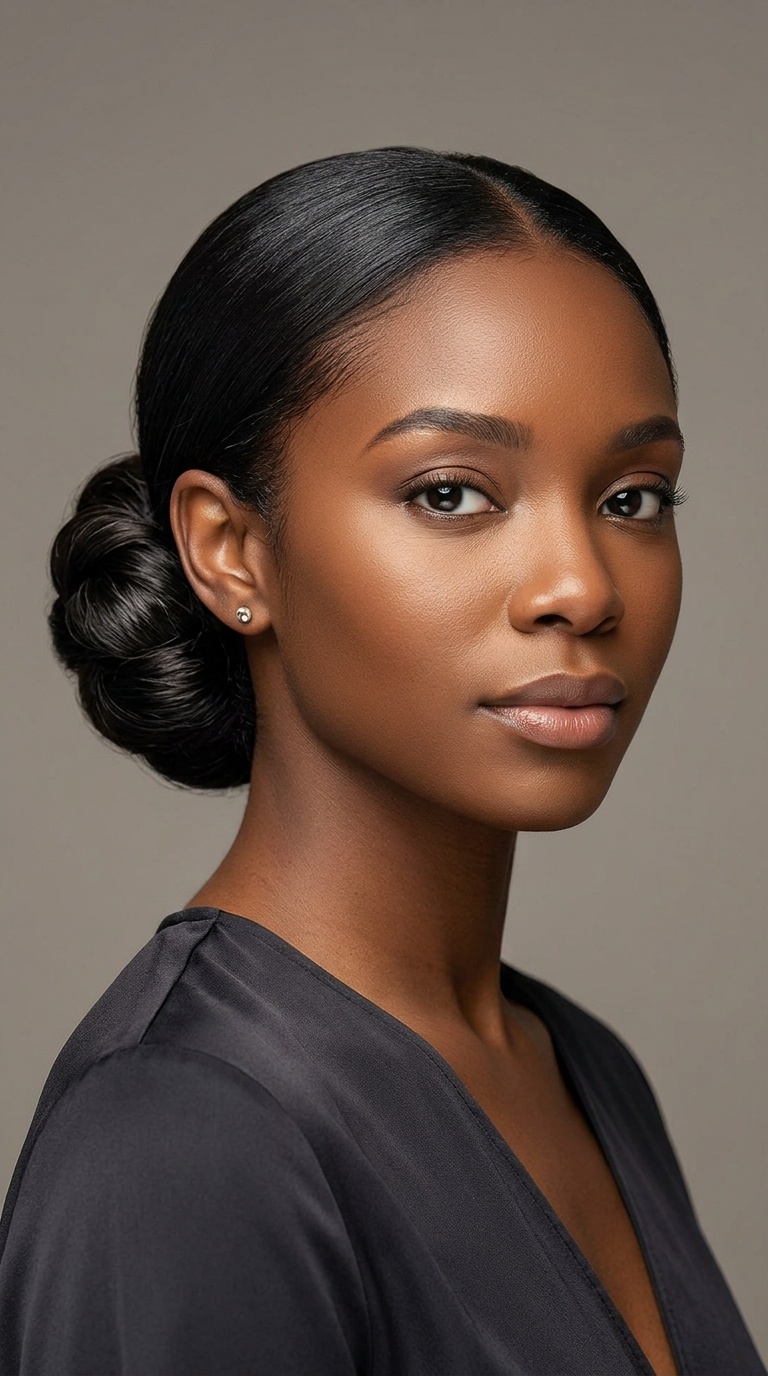 The Sleek Low Bun