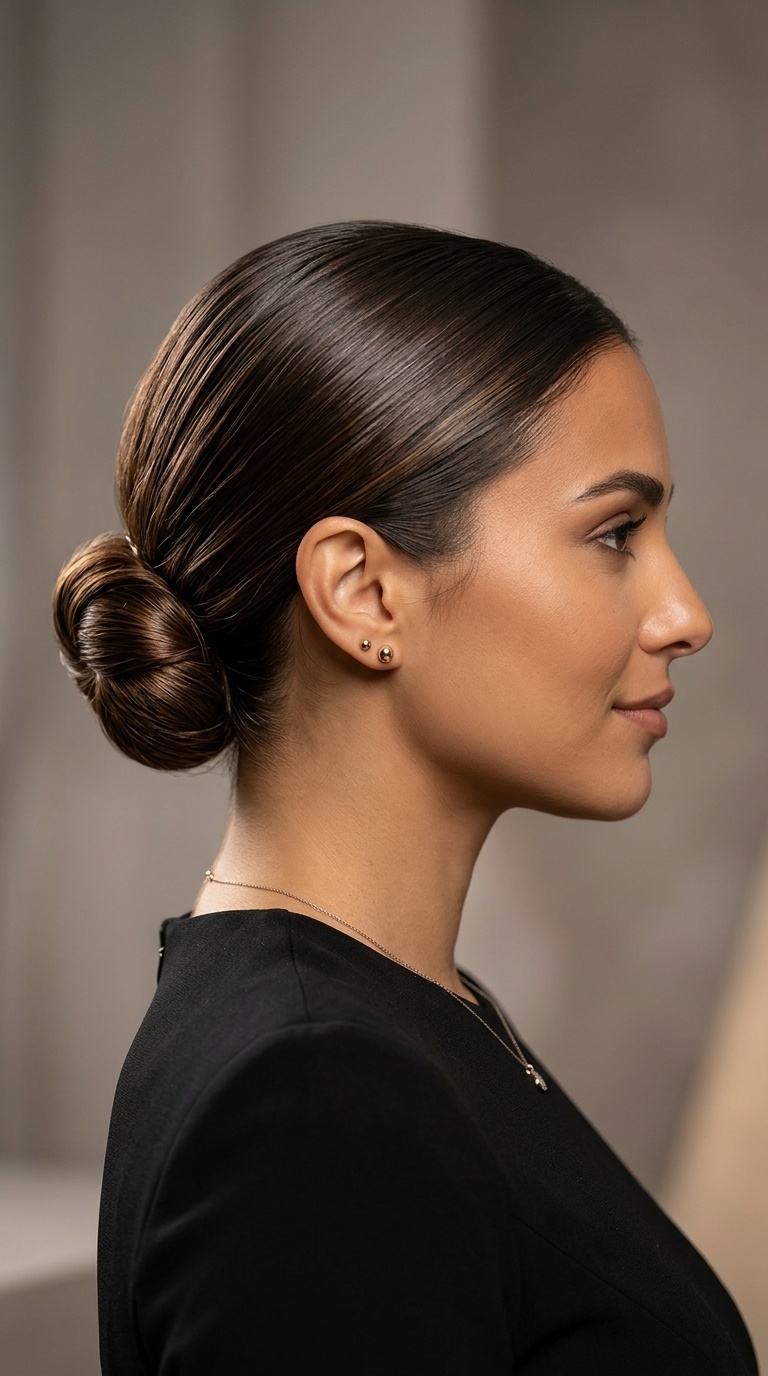 The Sleek Low Bun