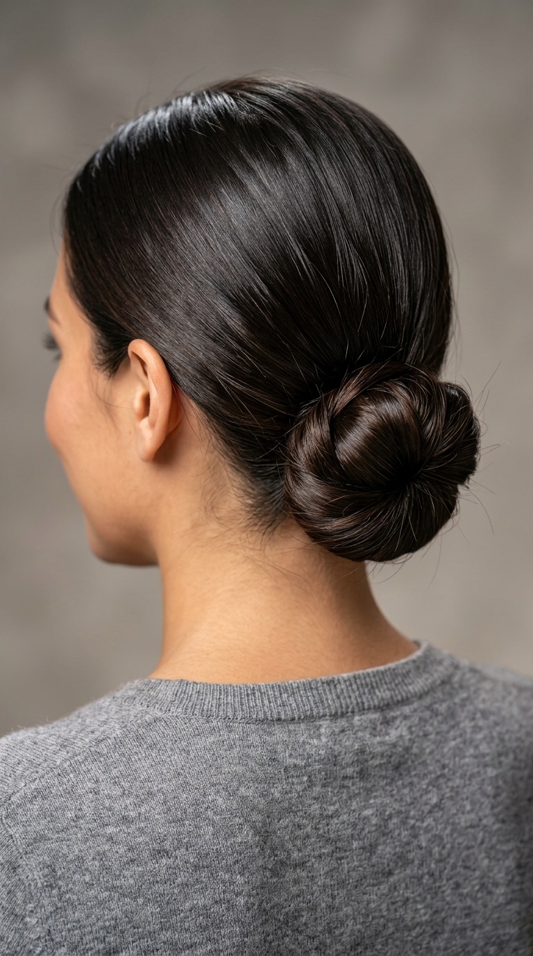 The Sleek Low Bun