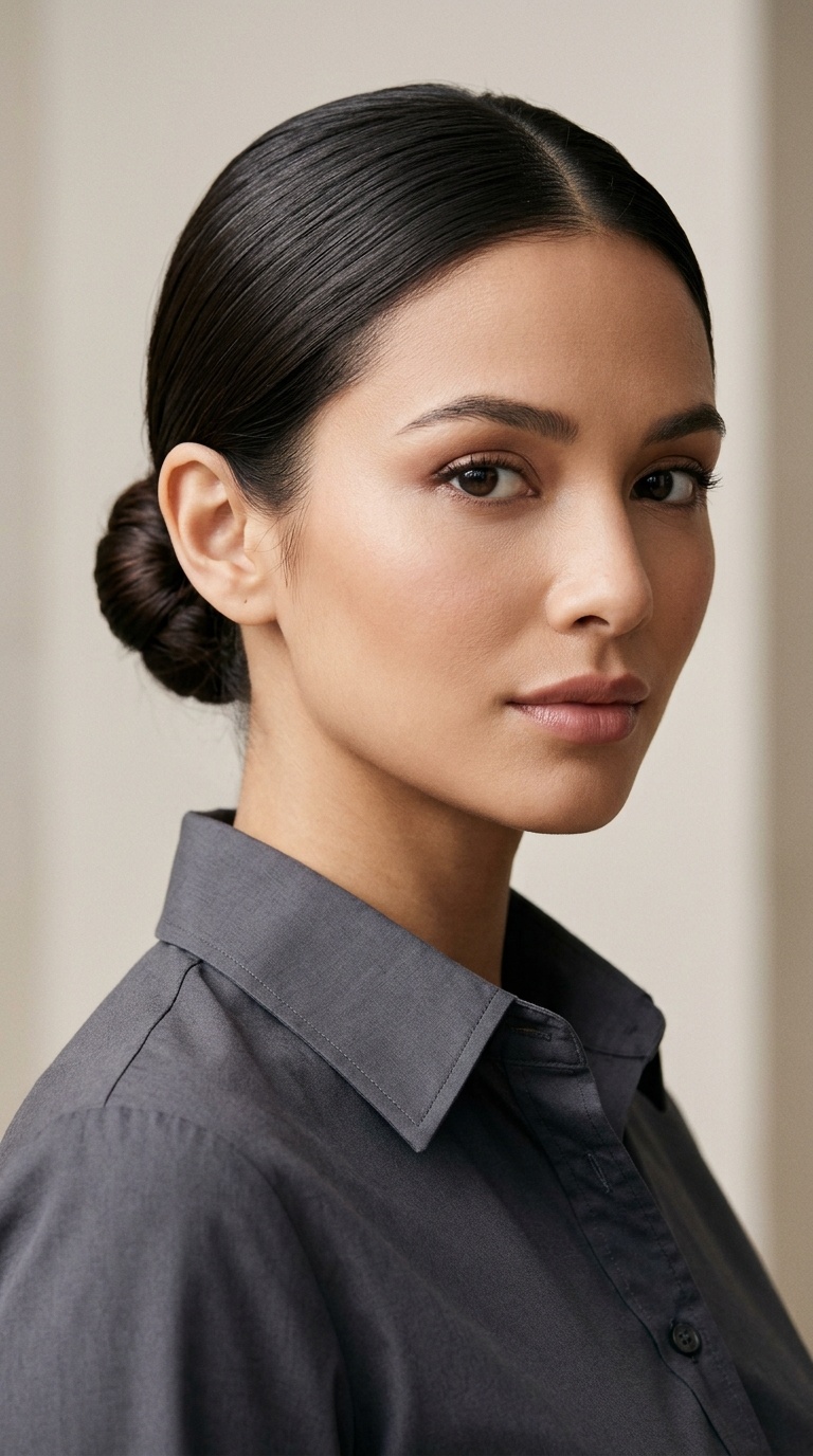 The Sleek Low Bun