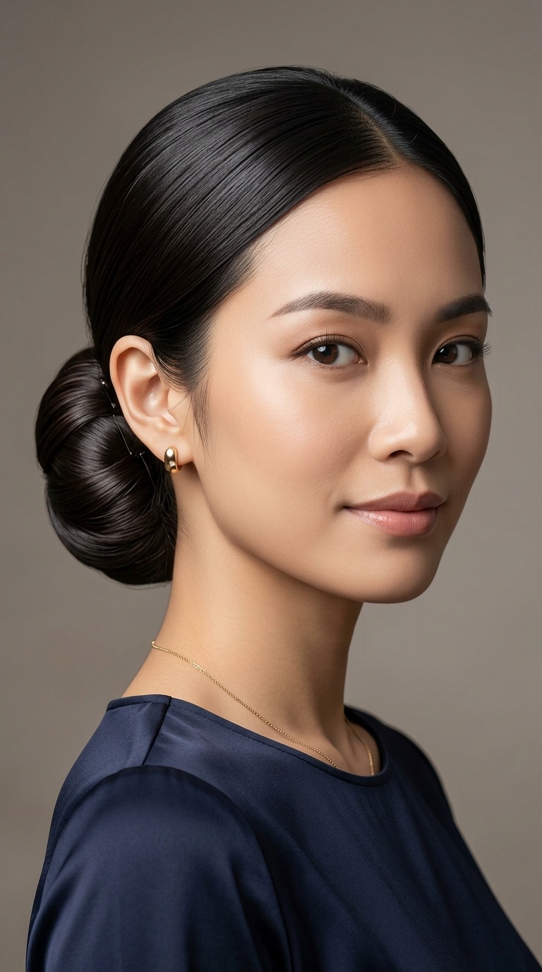 The Sleek Low Chignon