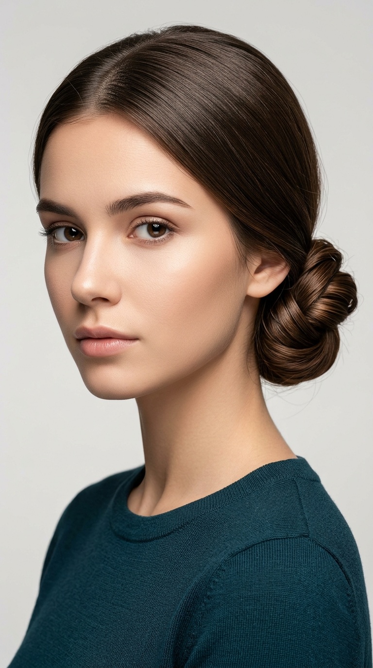The Sleek Low Knotted Bun