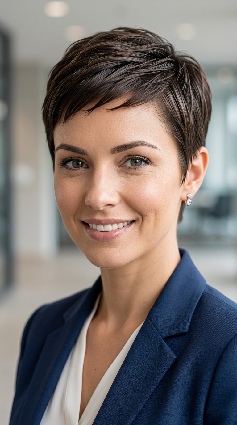 The Sleek Tapered Pixie
