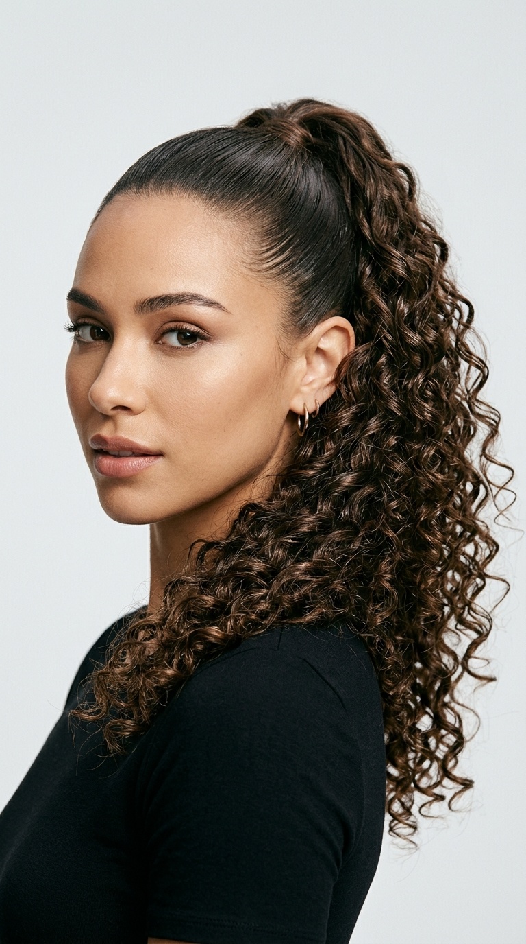 The Sleek-Top Curly Pony