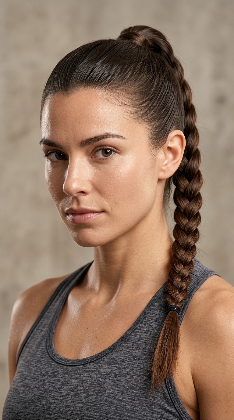 The Slicked-Back Power Braid