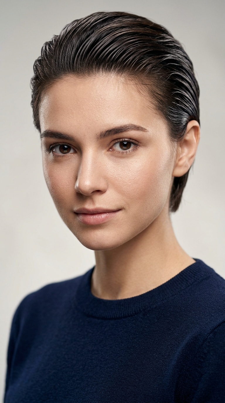 The Slicked-Back Wet Look