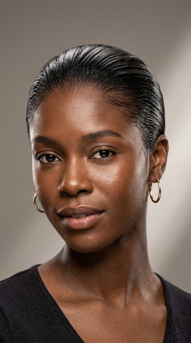 The Slicked-Back Wet Look