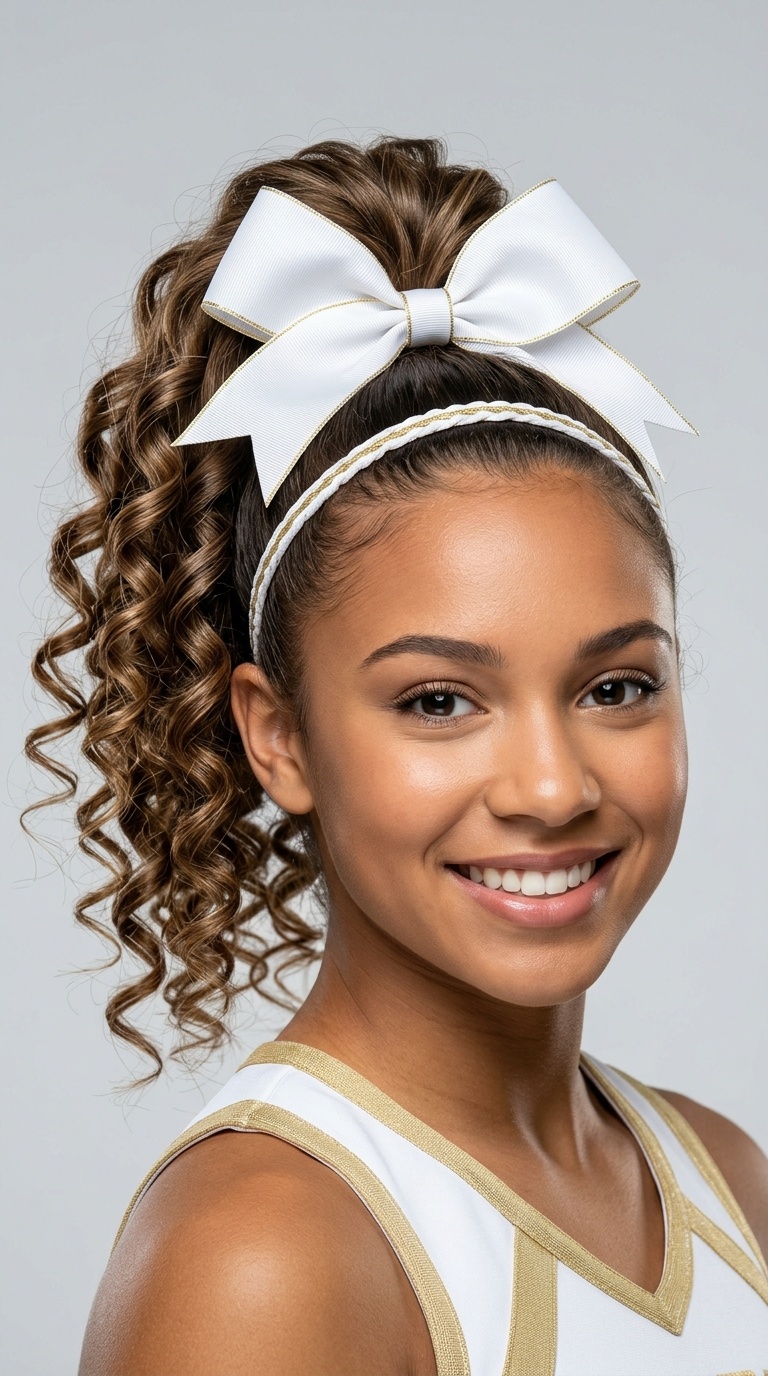 The Spiral Curled High Pony
