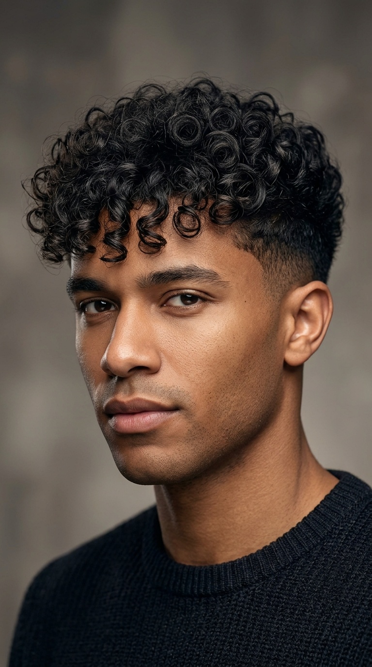 The Tapered Curly Fringe