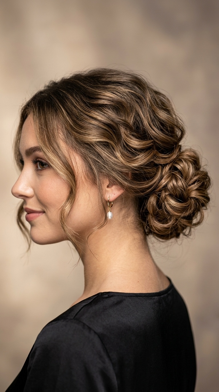 The Textured Low Bun