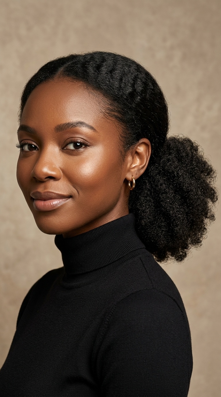 The Textured Low Ponytail