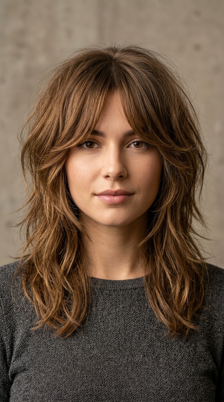 The Textured Shaggy Wolf Cut
