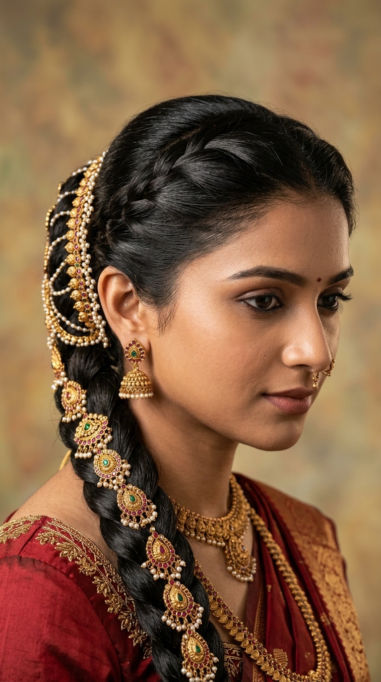 The Traditional Jada with Gold Ornaments