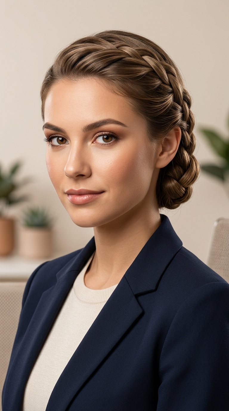 The Tucked-In French Braid