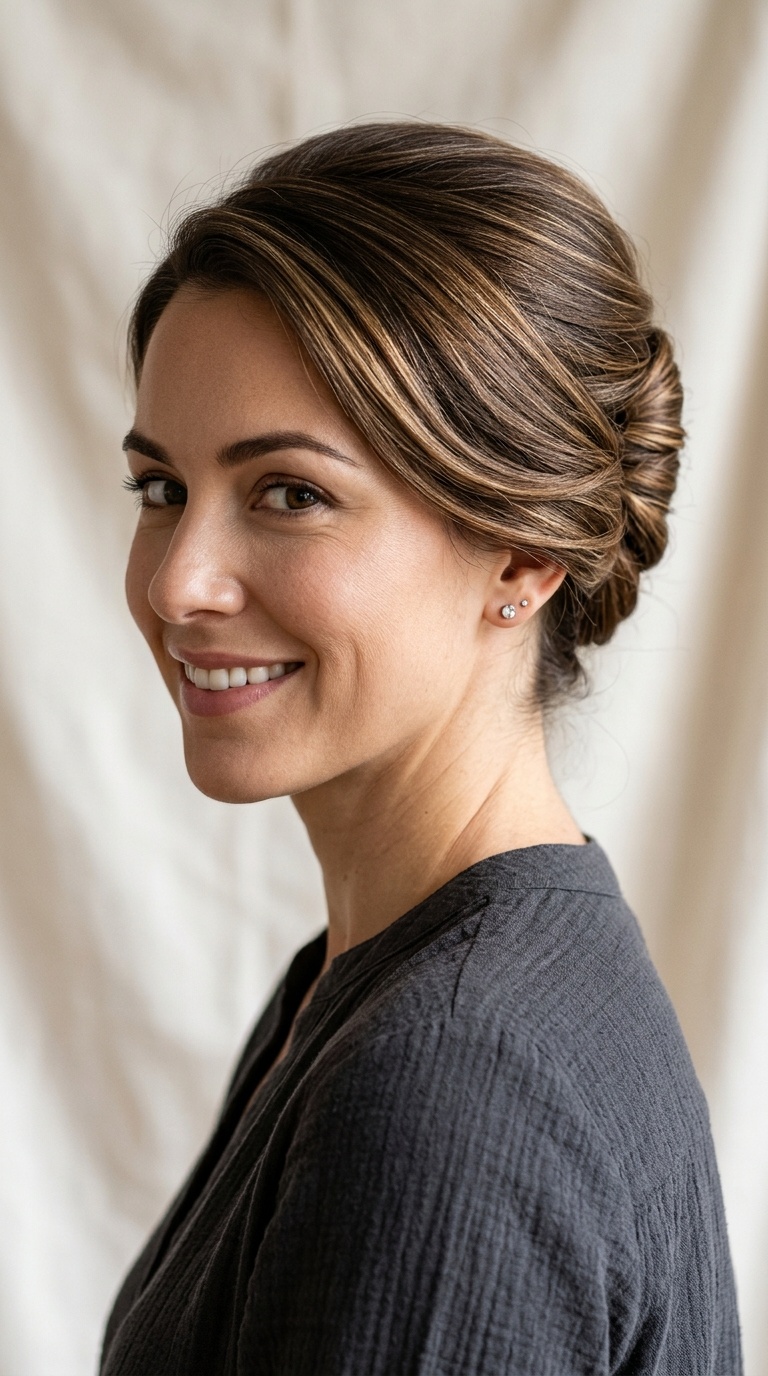 The Tucked Under French Twist