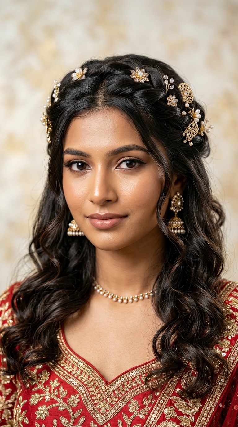 The Twisted Crown with Decorative Pins