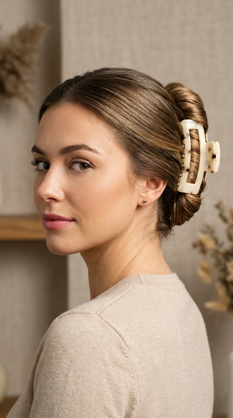 The Twisted French Twist with Large Clip