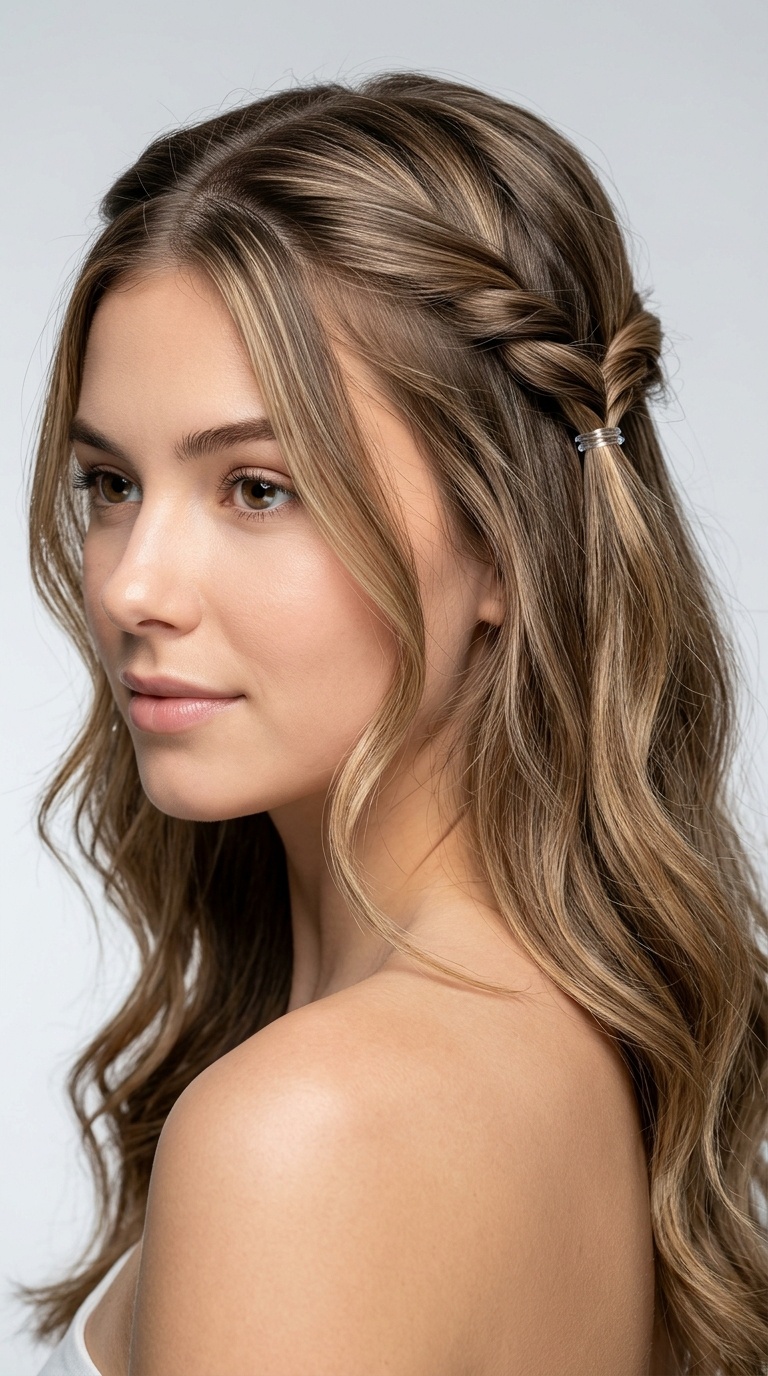 The Twisted Half-Up Style