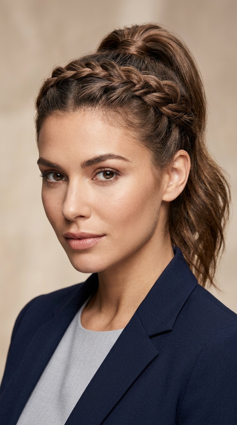 The Twisted Halo Ponytail