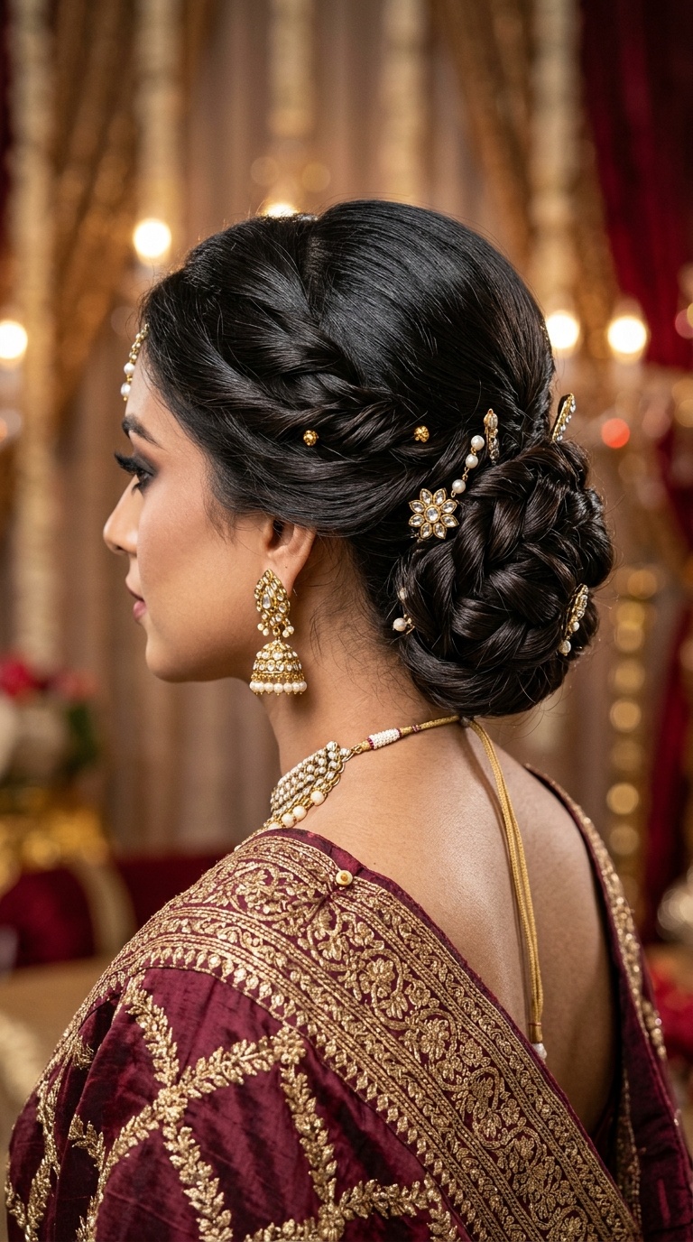 The Twisted Low Chignon