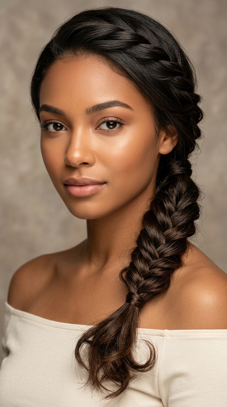 The Twisted Rope Side Ponytail