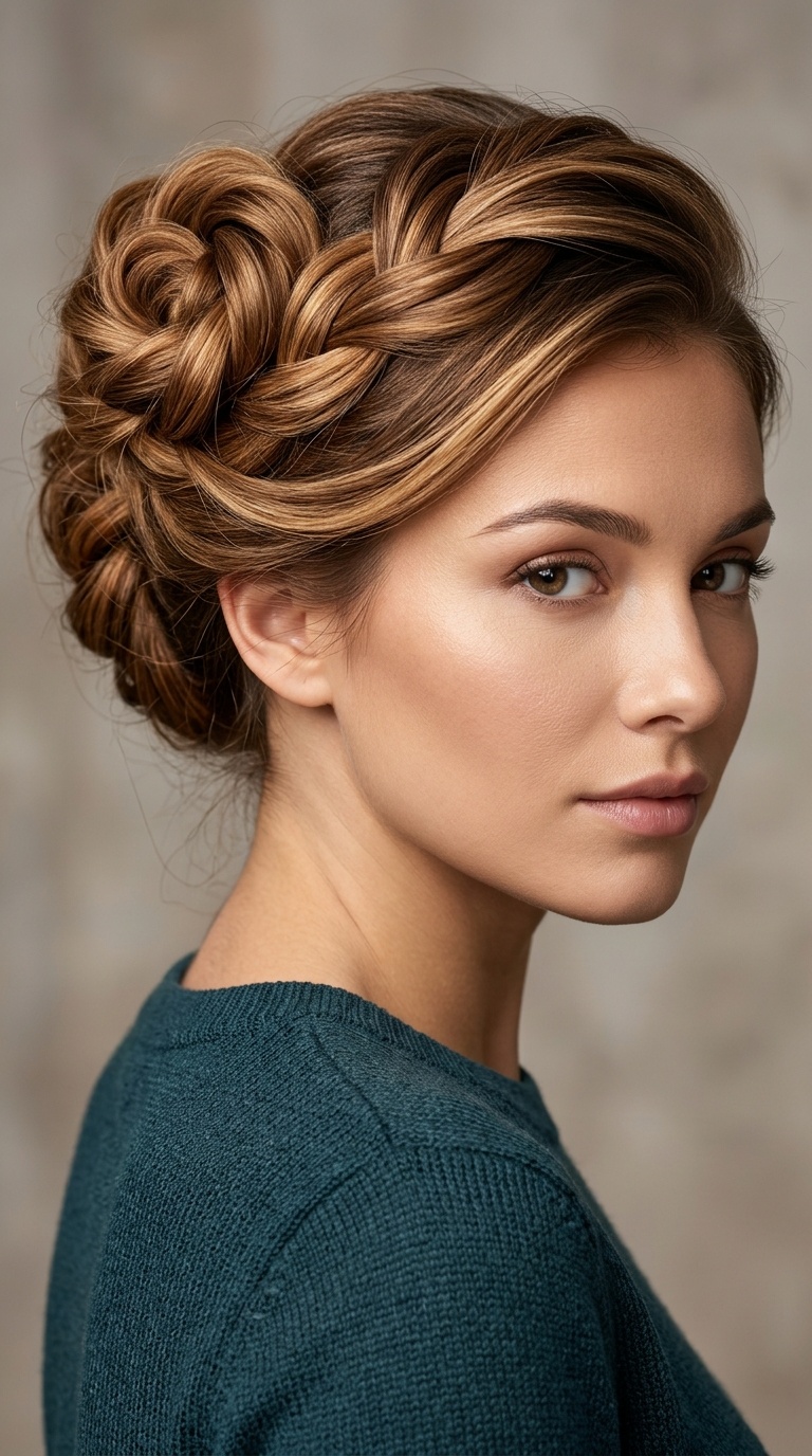 The Twisted Rose Bun