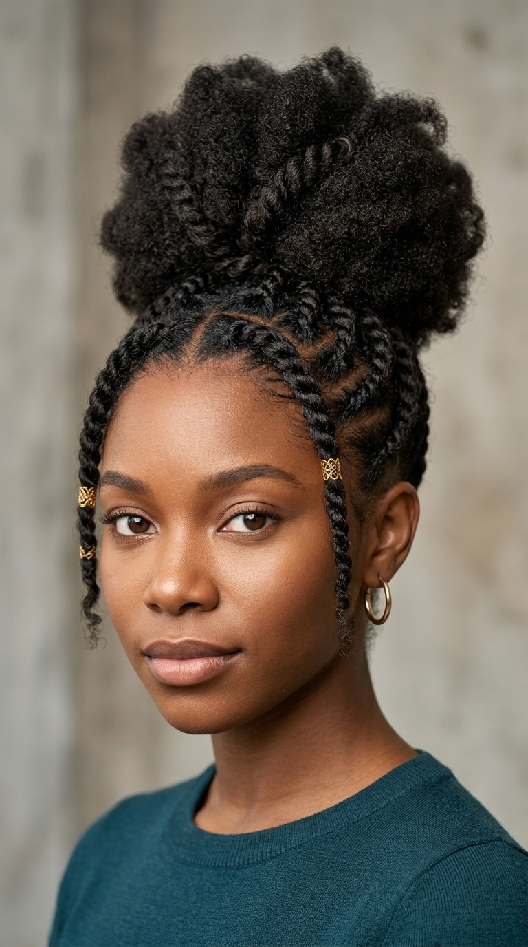 The Twisted Updo Puff